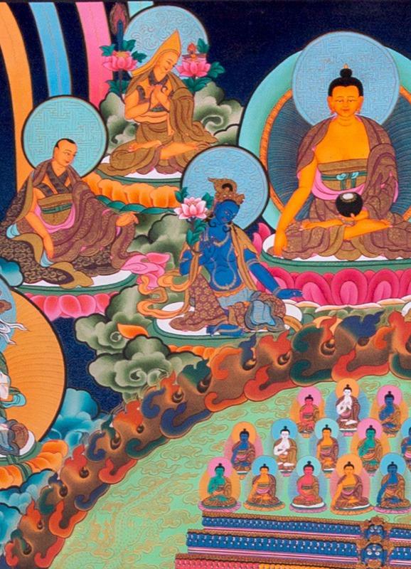 Sitatapatra thangka painting - Himalayas Shop