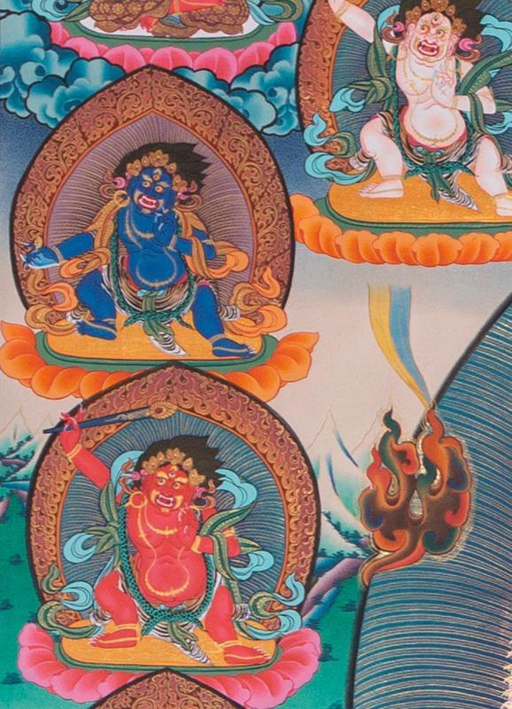 Sitatapatra thangka painting - Himalayas Shop