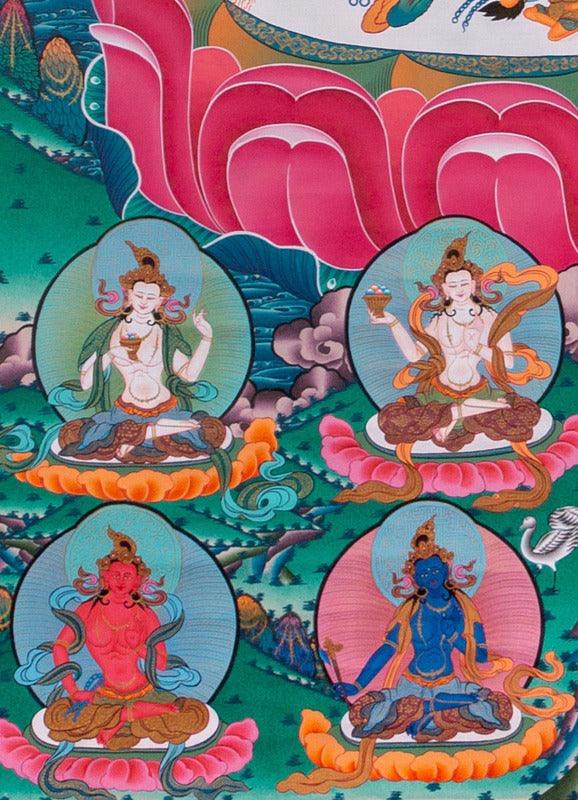 Sitatapatra thangka painting - Himalayas Shop