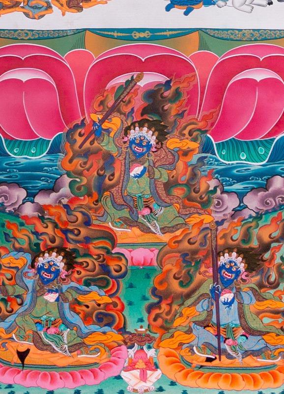 Sitatapatra thangka painting - Himalayas Shop