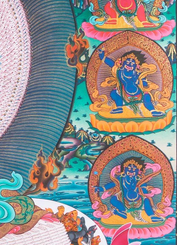 Sitatapatra thangka painting - Himalayas Shop
