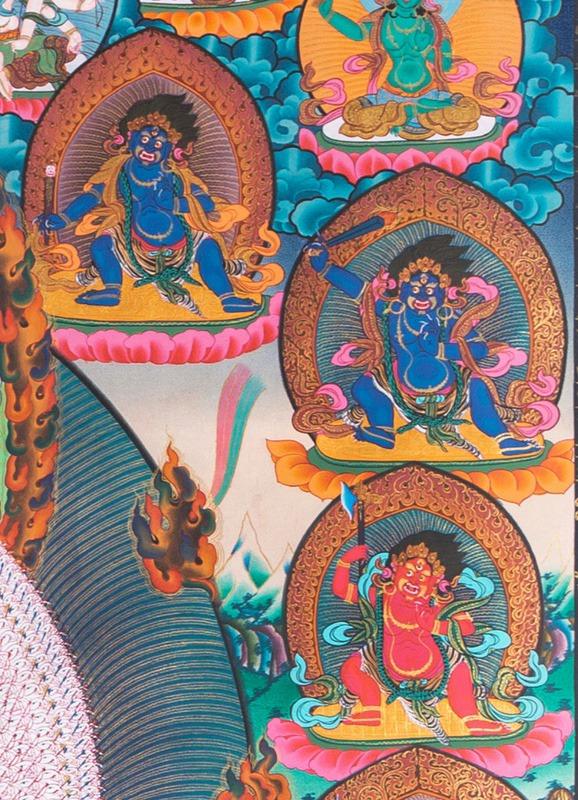 Sitatapatra thangka painting - Himalayas Shop