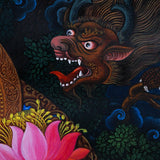 Newari Thangka - Green Tara - Best handpainted thangka painting - HimalayasShop