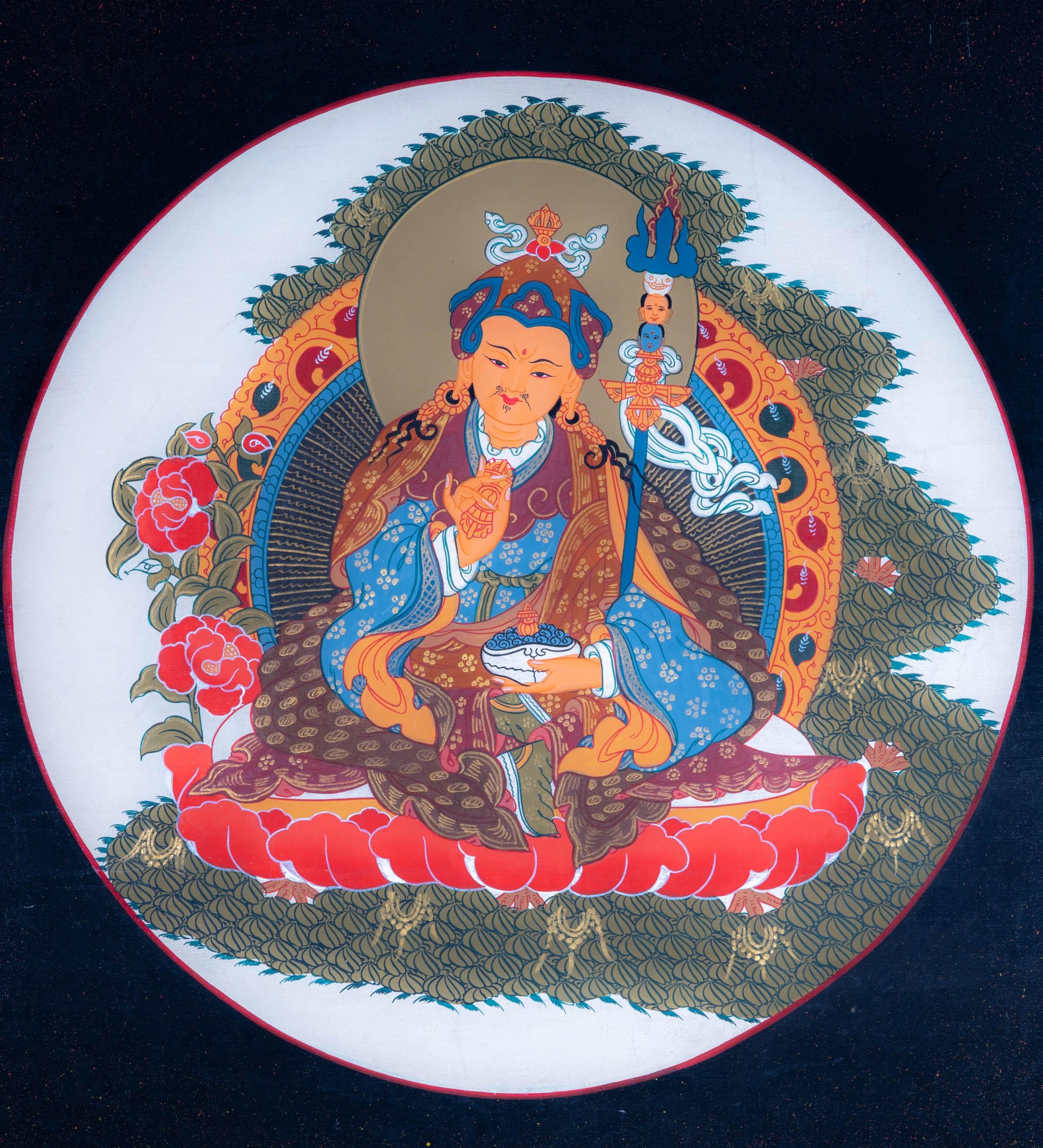Guru Padmasambhava Thangka - Himalayas Shop