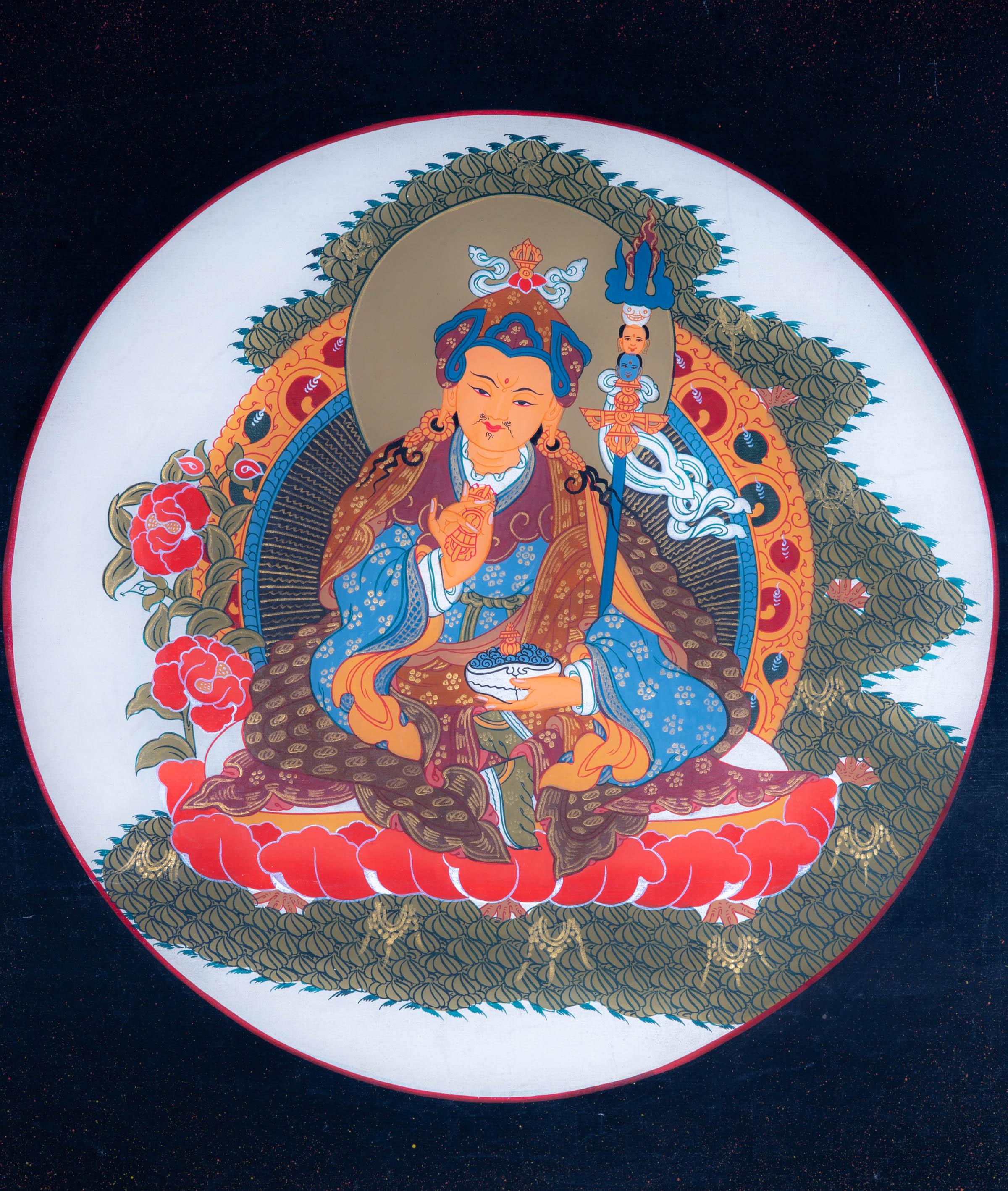 Guru Padmasambhava Thangka - Himalayas Shop