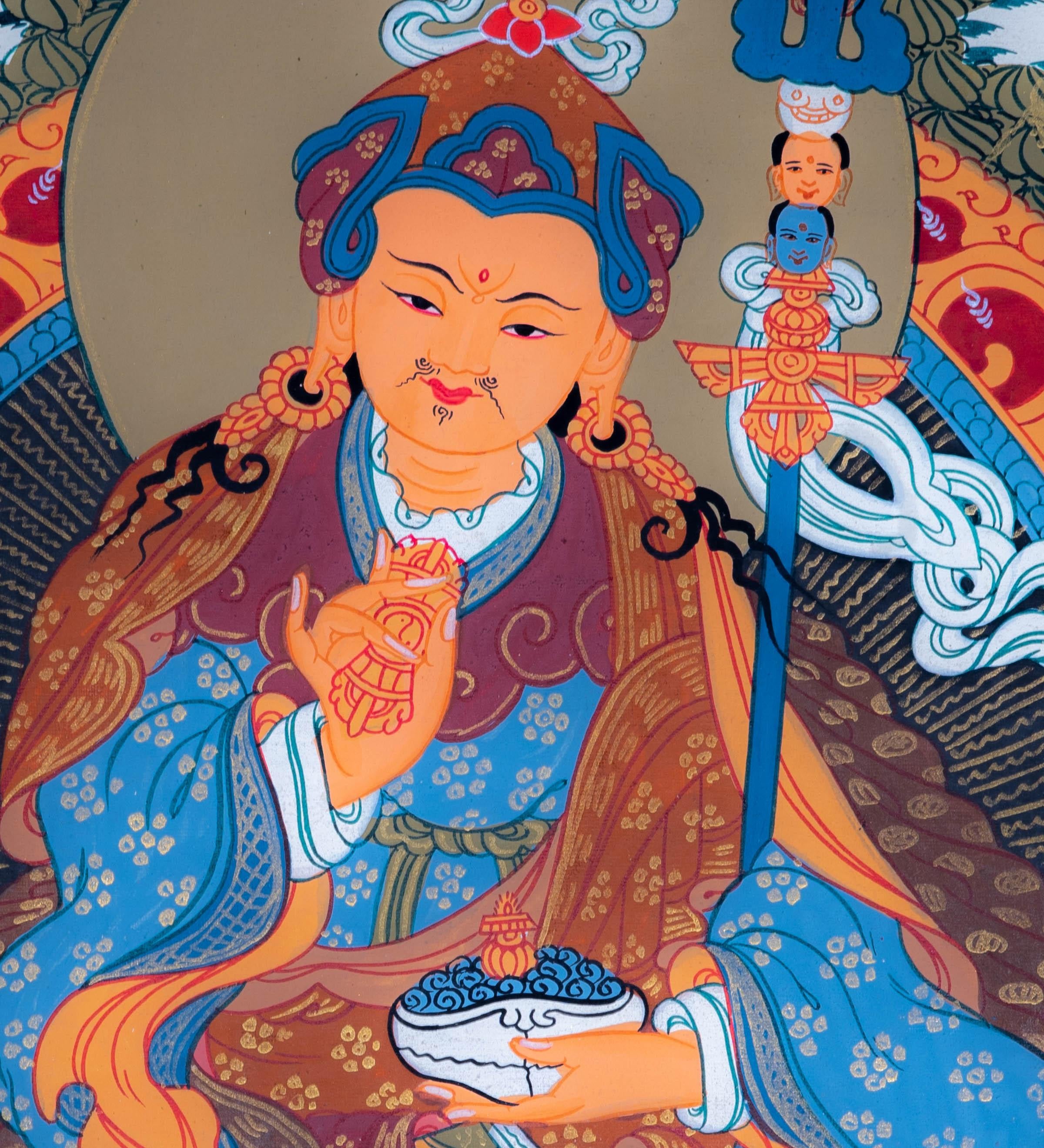 Guru Padmasambhava Thangka - Himalayas Shop