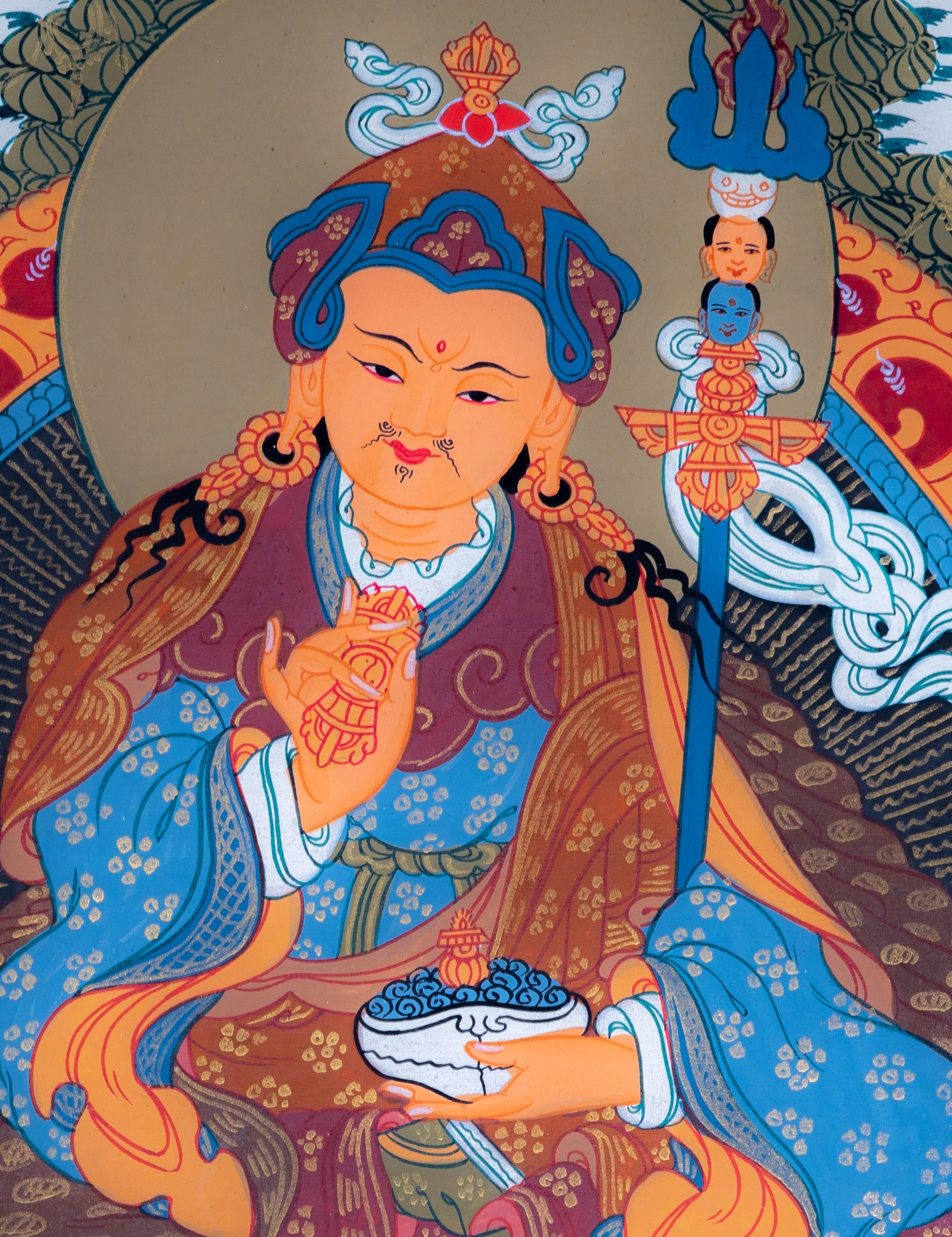 Guru Padmasambhava Thangka - Himalayas Shop