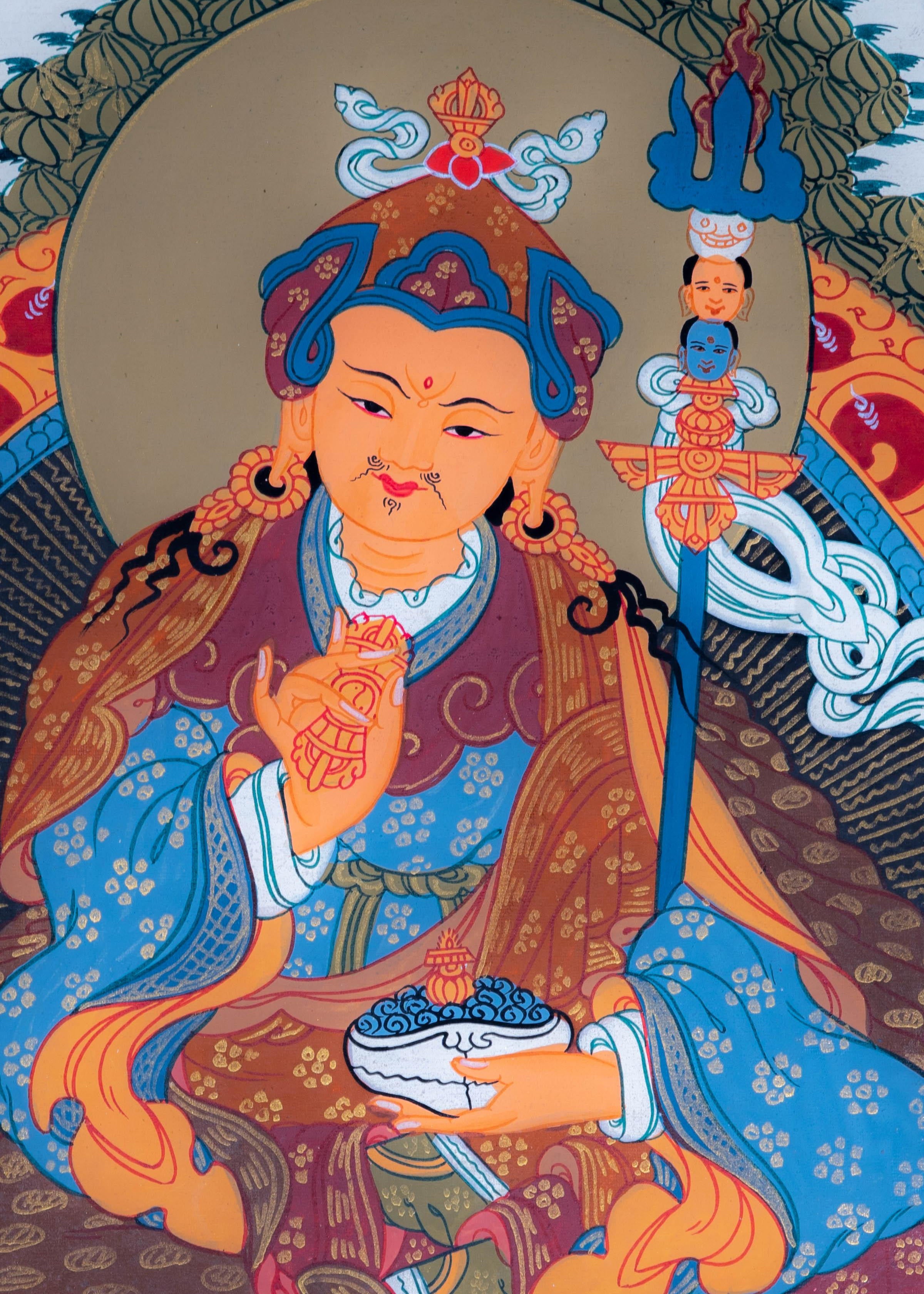 Guru Padmasambhava Thangka - Himalayas Shop