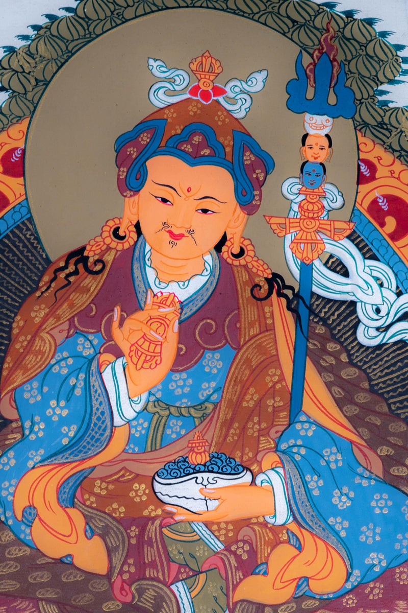 Guru Padmasambhava Thangka - Himalayas Shop