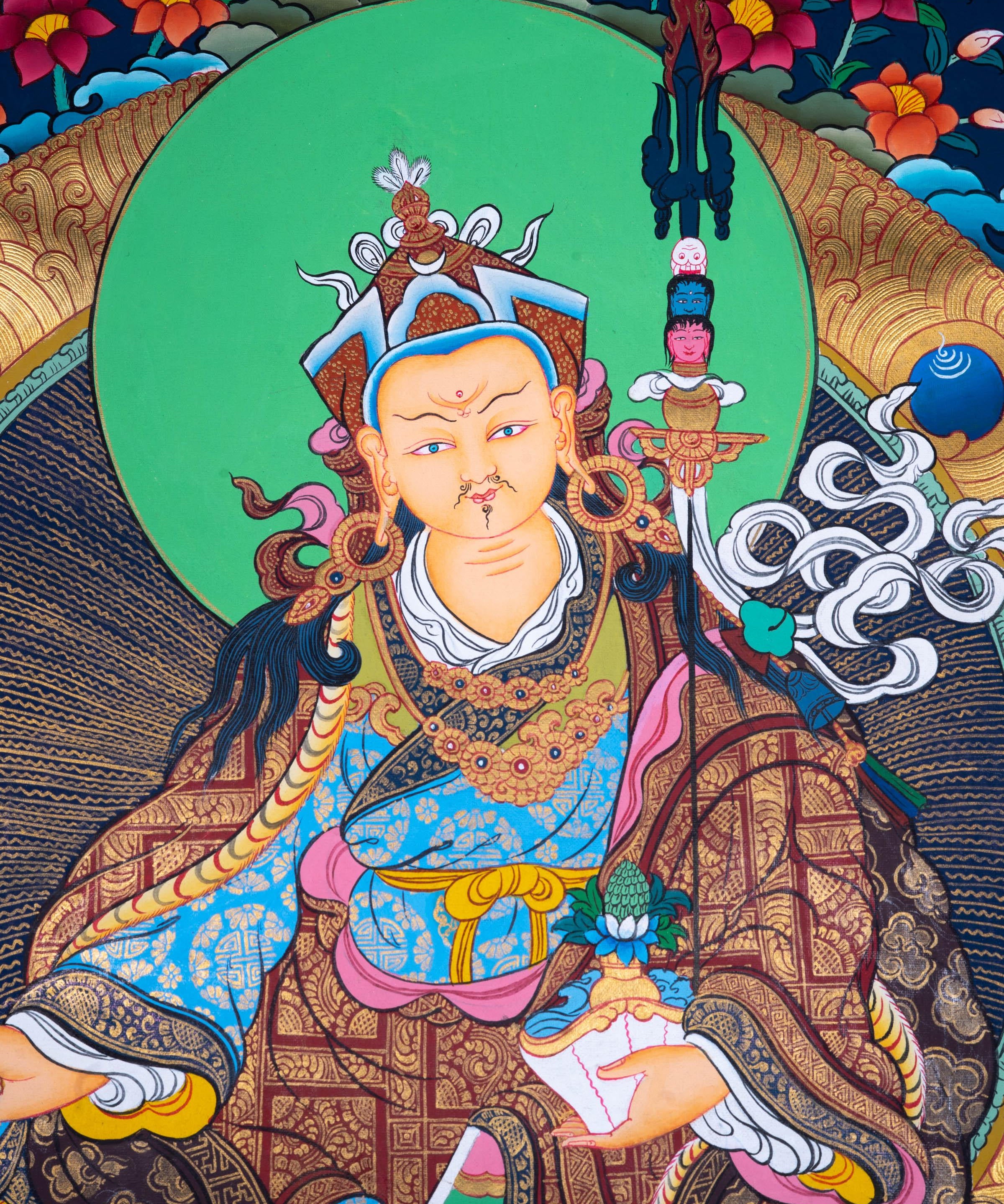 Tibetan Thangka Padmasambhava - Himalayas Shop