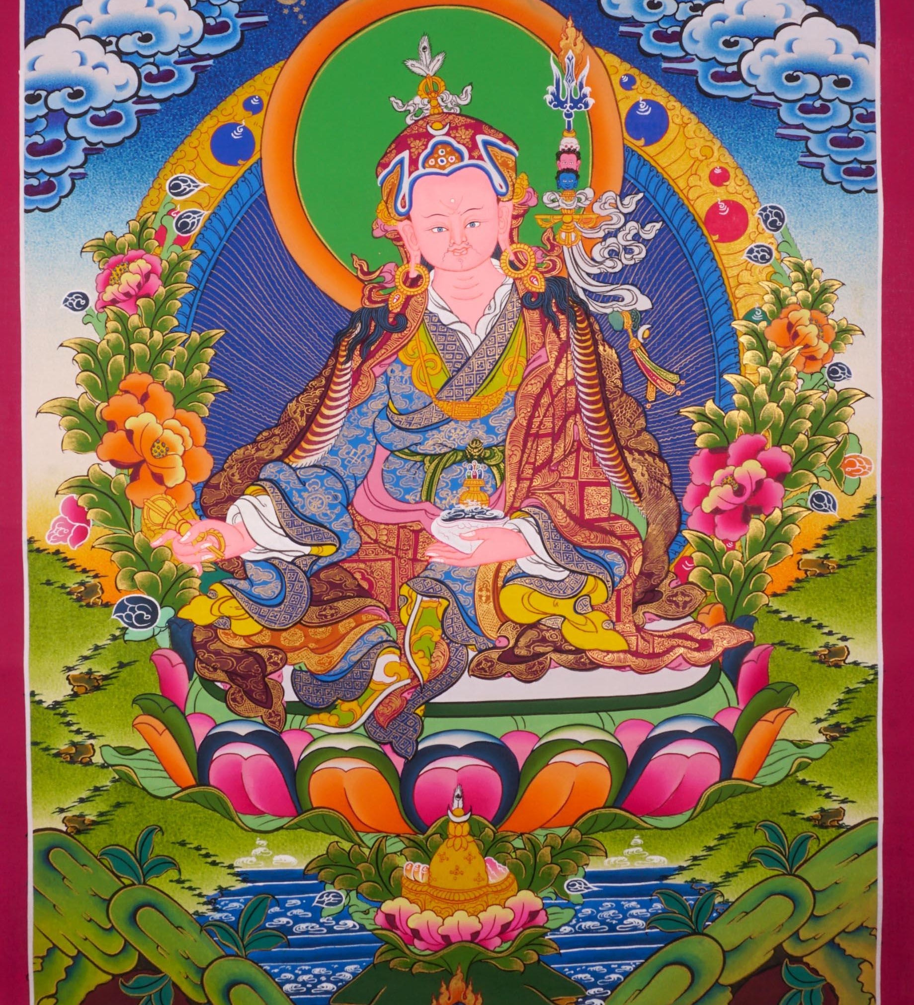 Guru Padmasambhava Thangka Art