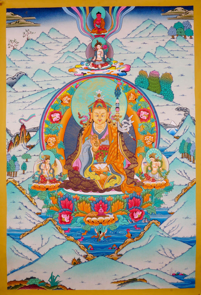 Guru Rinpoche with other Deities