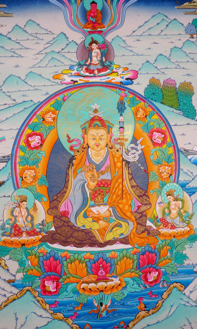 Guru Rinpoche with other Deities