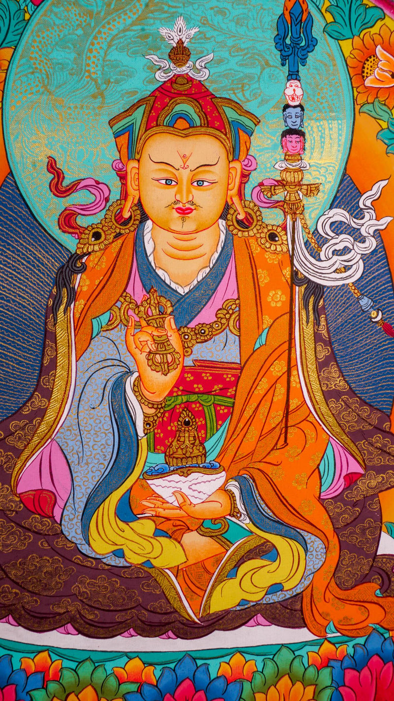 Guru Rinpoche with other Deities