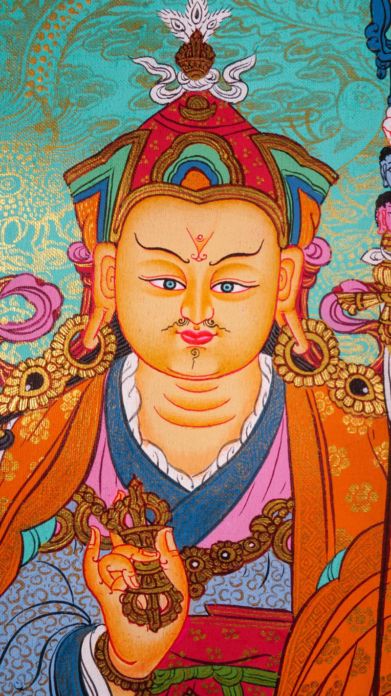 Guru Rinpoche with other Deities