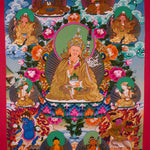 Guru Rinpoche With Ten Deities Thangka Art