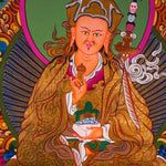 Guru Rinpoche With Ten Deities Thangka Art