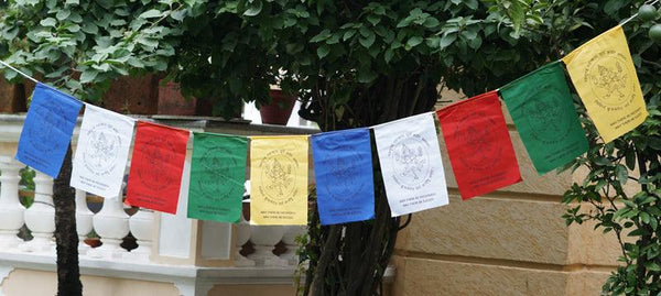 Ganesh Prayer Flag with 5 color element 