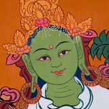 Green Tara Thangka Painting - Himalayas Shop