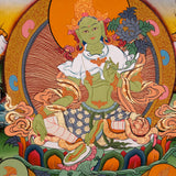 Green Tara Thangka Painting - Himalayas Shop