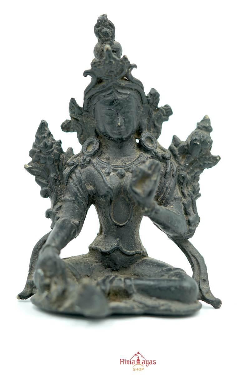 Antique Sitting Green Tara Statue