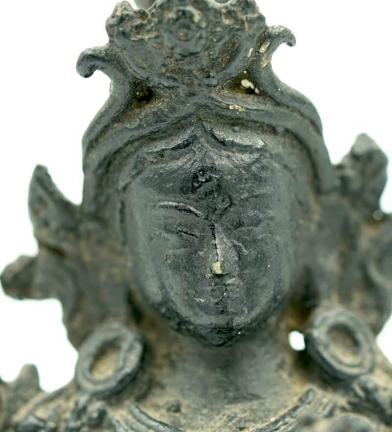 Antique Sitting Green Tara Statue - Himalayas Shop