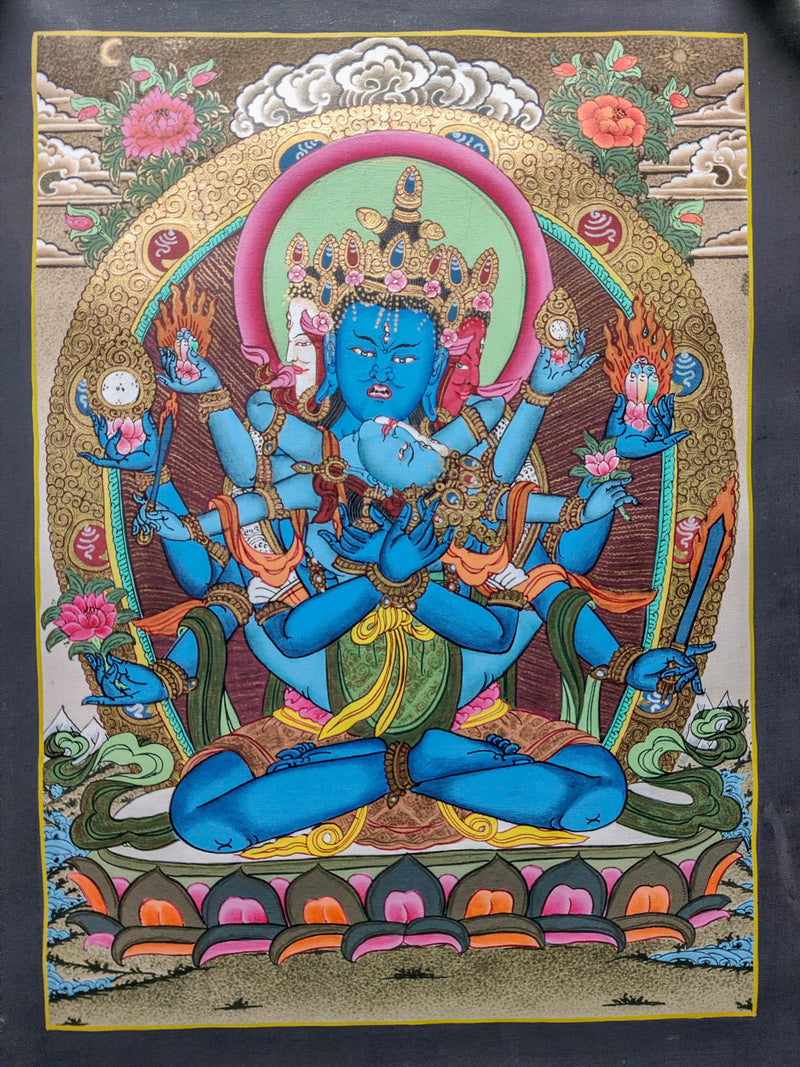 Cakrasamvara  Thangka painting of yidam 
