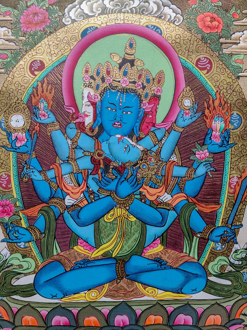 Cakrasamvara  Thangka painting of yidam 