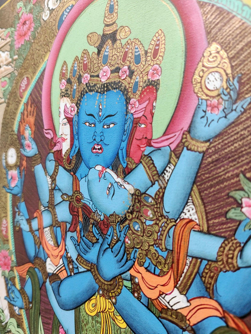 Cakrasamvara  Thangka painting of yidam 