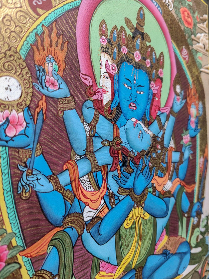 Cakrasamvara  Thangka painting of yidam 