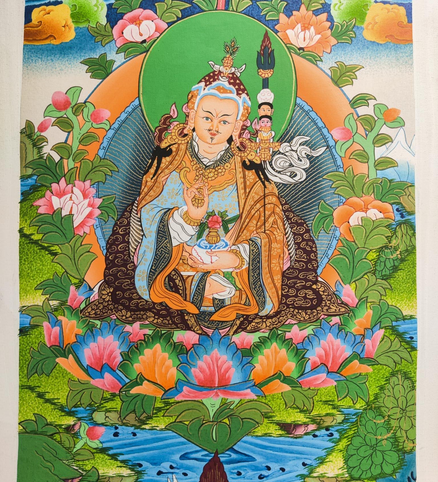 Guru Rinpoche Thangka Wall Hanging