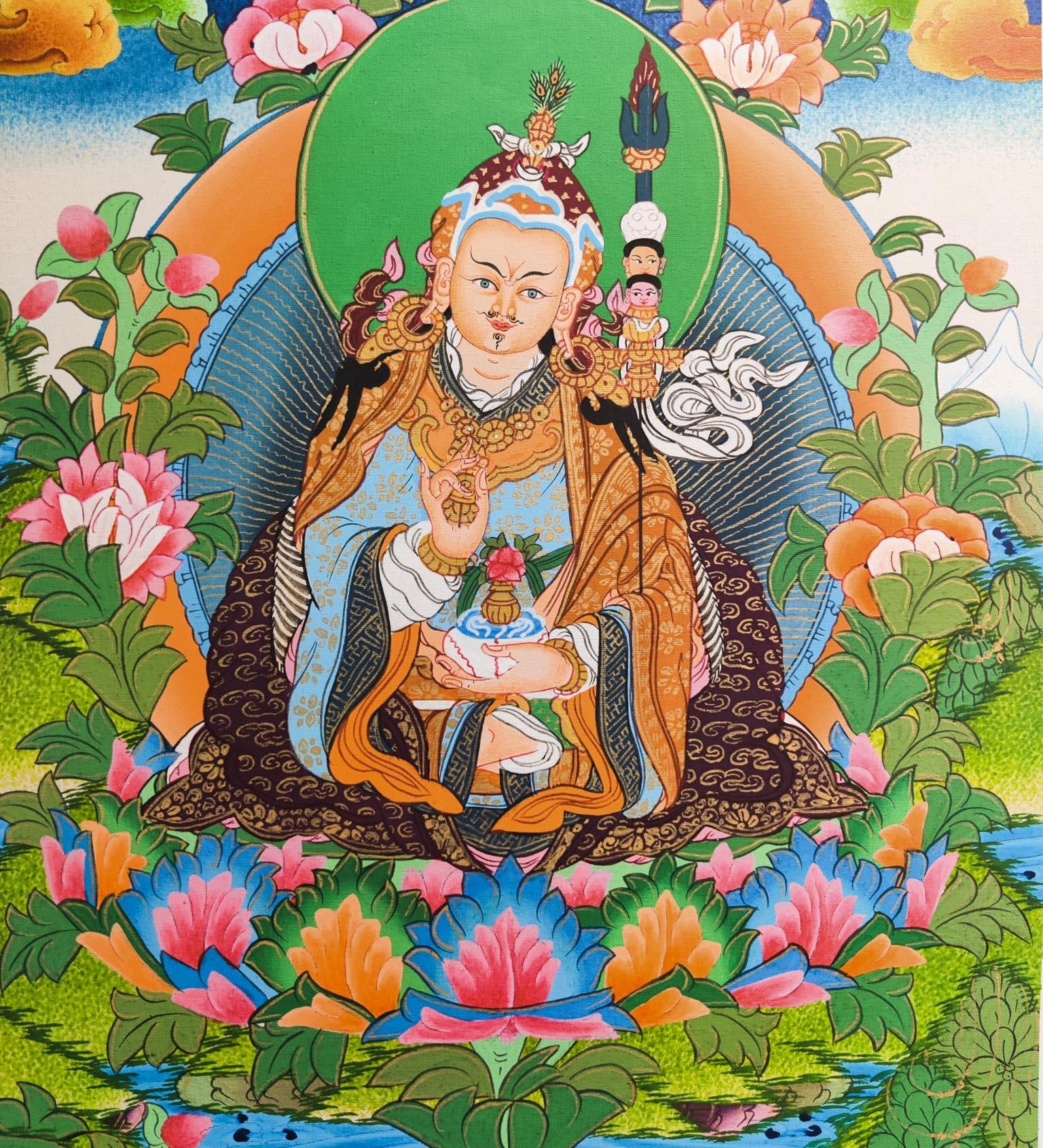 Guru Rinpoche Thangka Wall Hanging