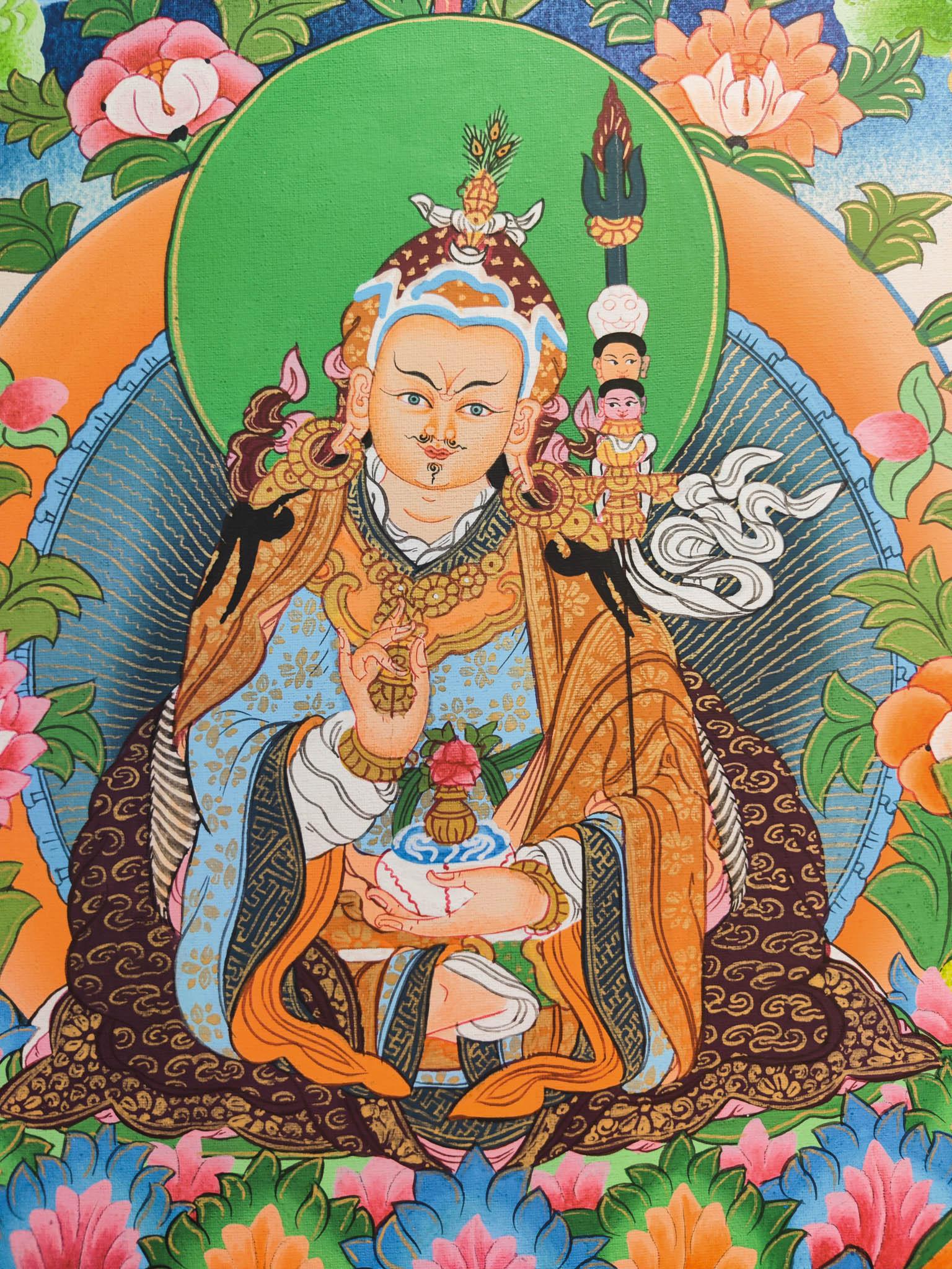Guru Rinpoche Thangka Wall Hanging