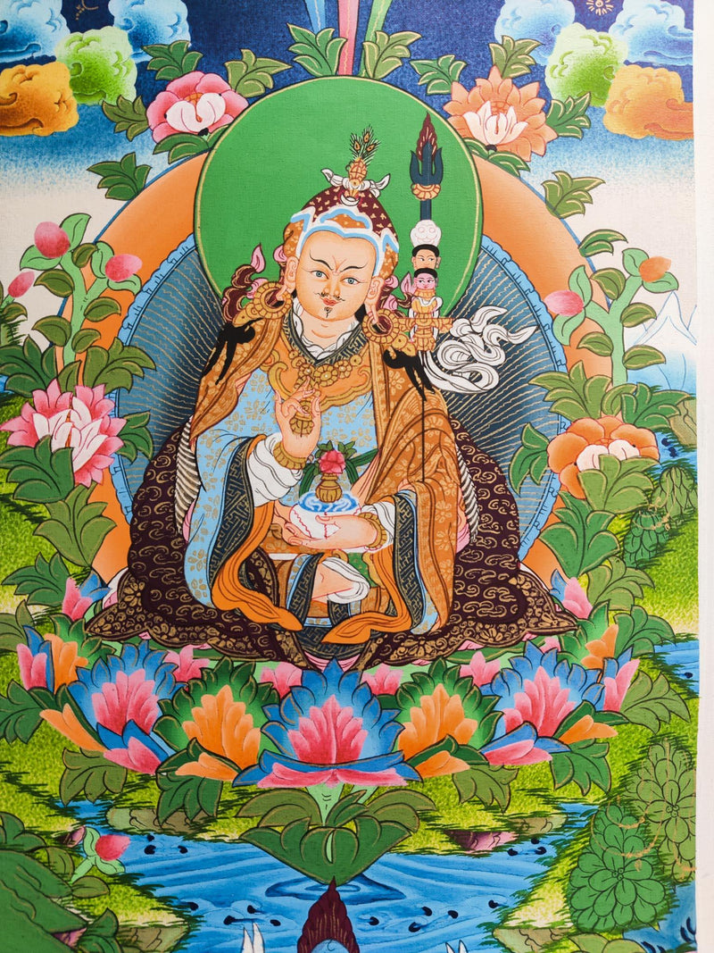Guru Rinpoche Thangka Wall Hanging