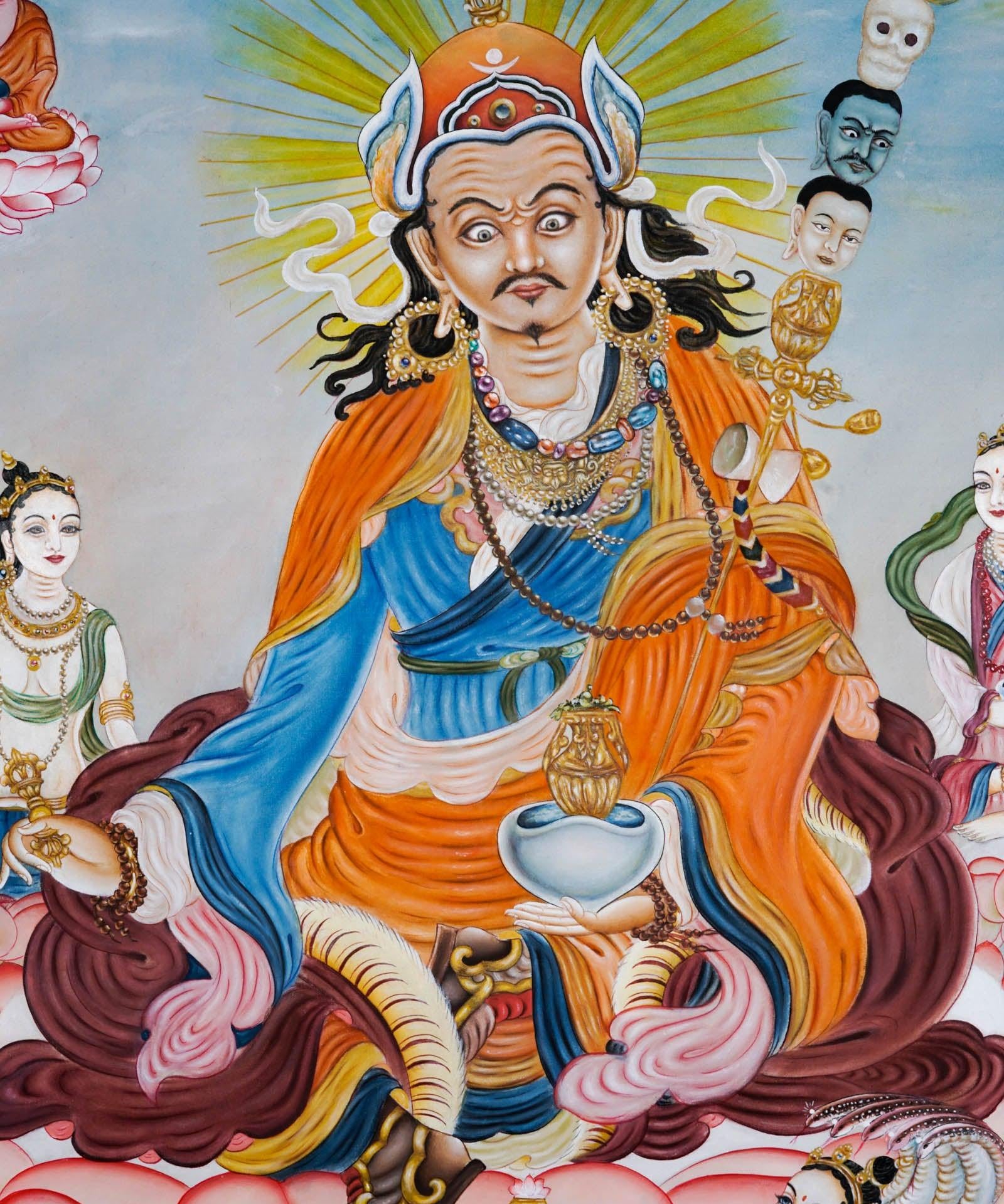 Guru Padmasambhava Thangka Art - Himalayas Shop