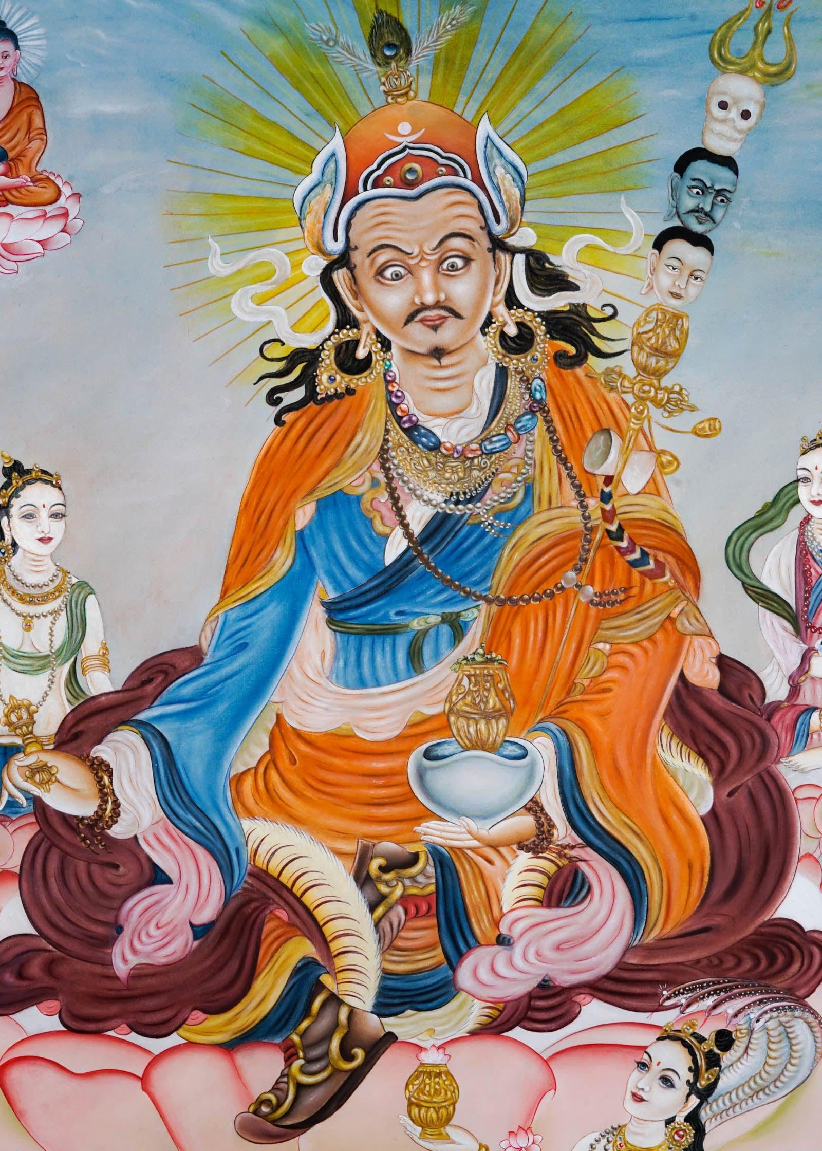 Guru Padmasambhava Thangka Art - Himalayas Shop