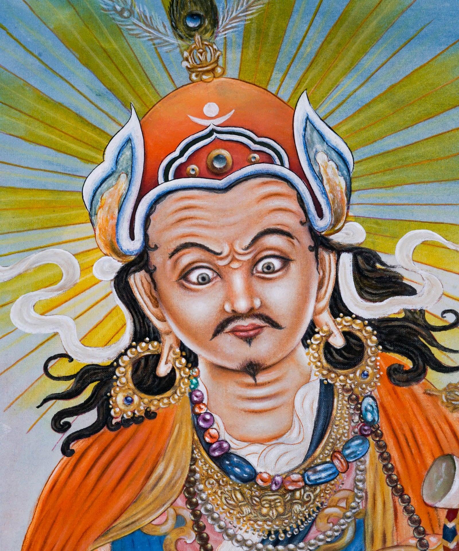 Guru Padmasambhava Thangka Art - Himalayas Shop