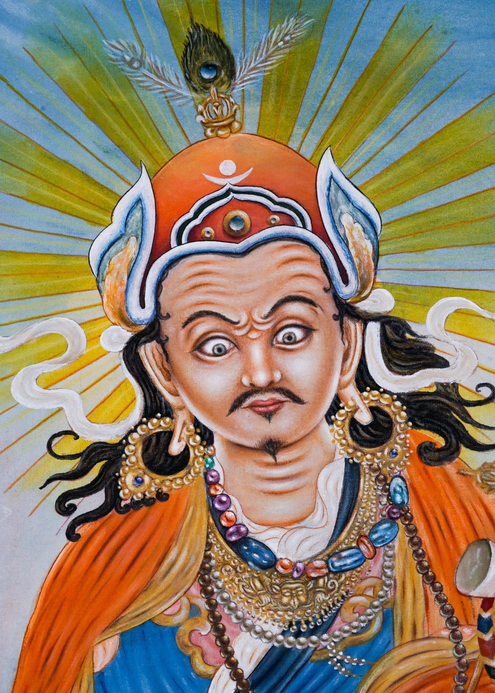 Guru Padmasambhava Thangka Art - Himalayas Shop