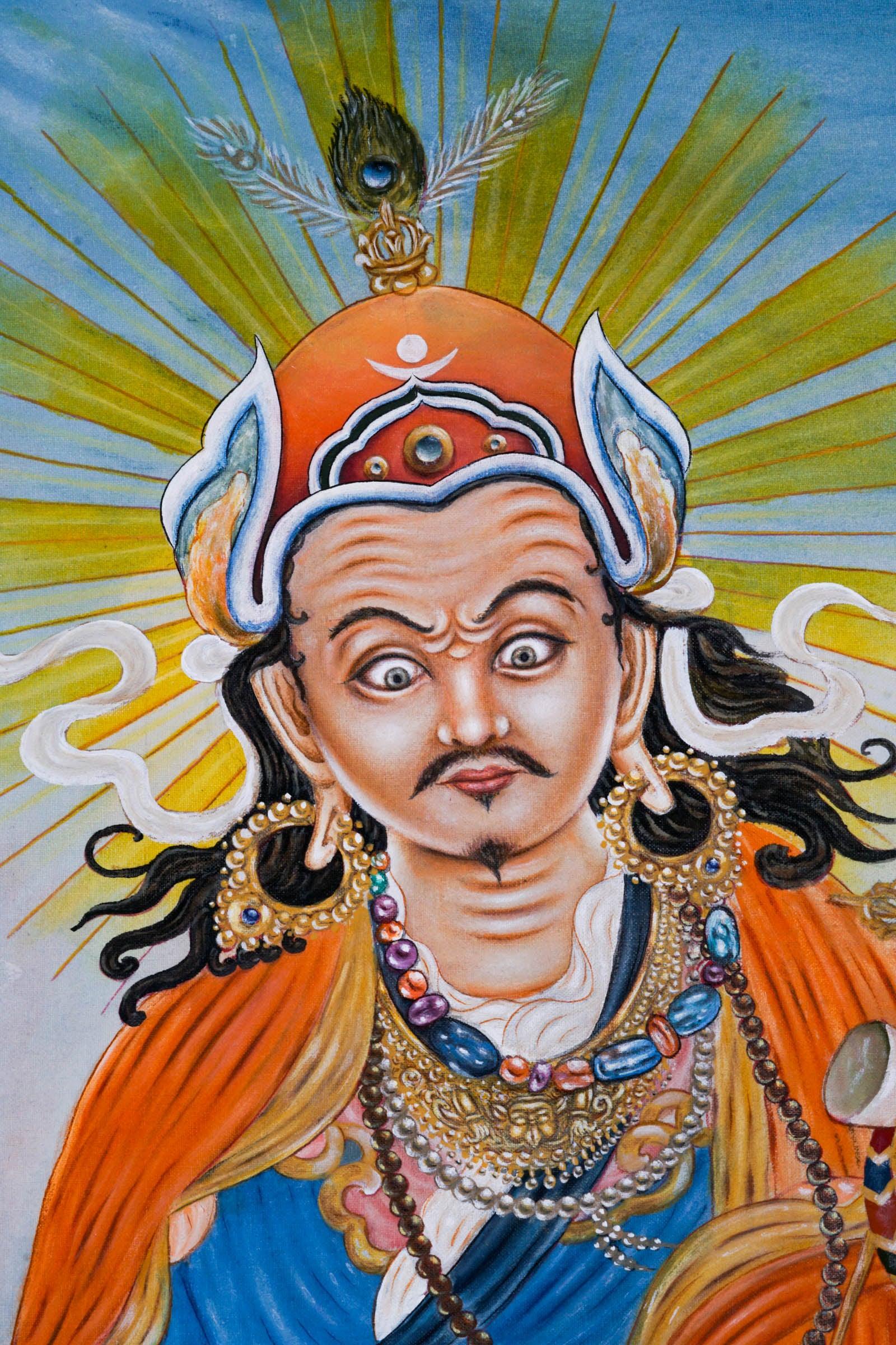 Guru Padmasambhava Thangka Art - Himalayas Shop
