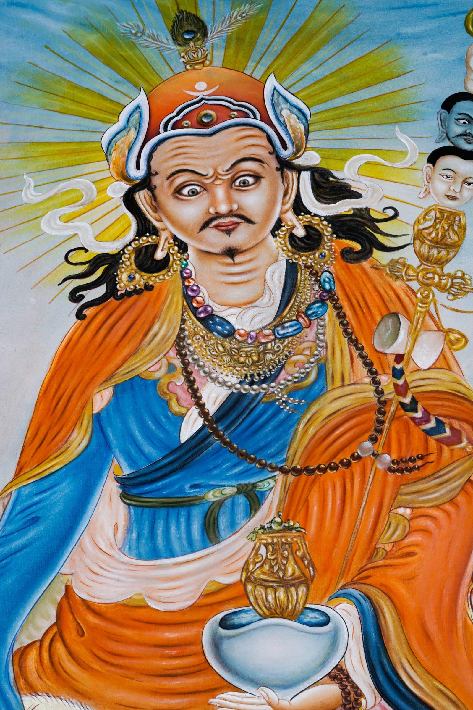 Guru Padmasambhava Thangka Art - Himalayas Shop