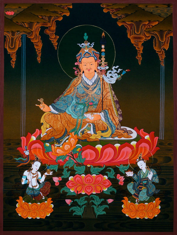 Guru Rinpoche Thangka Painting - HimalayasShop