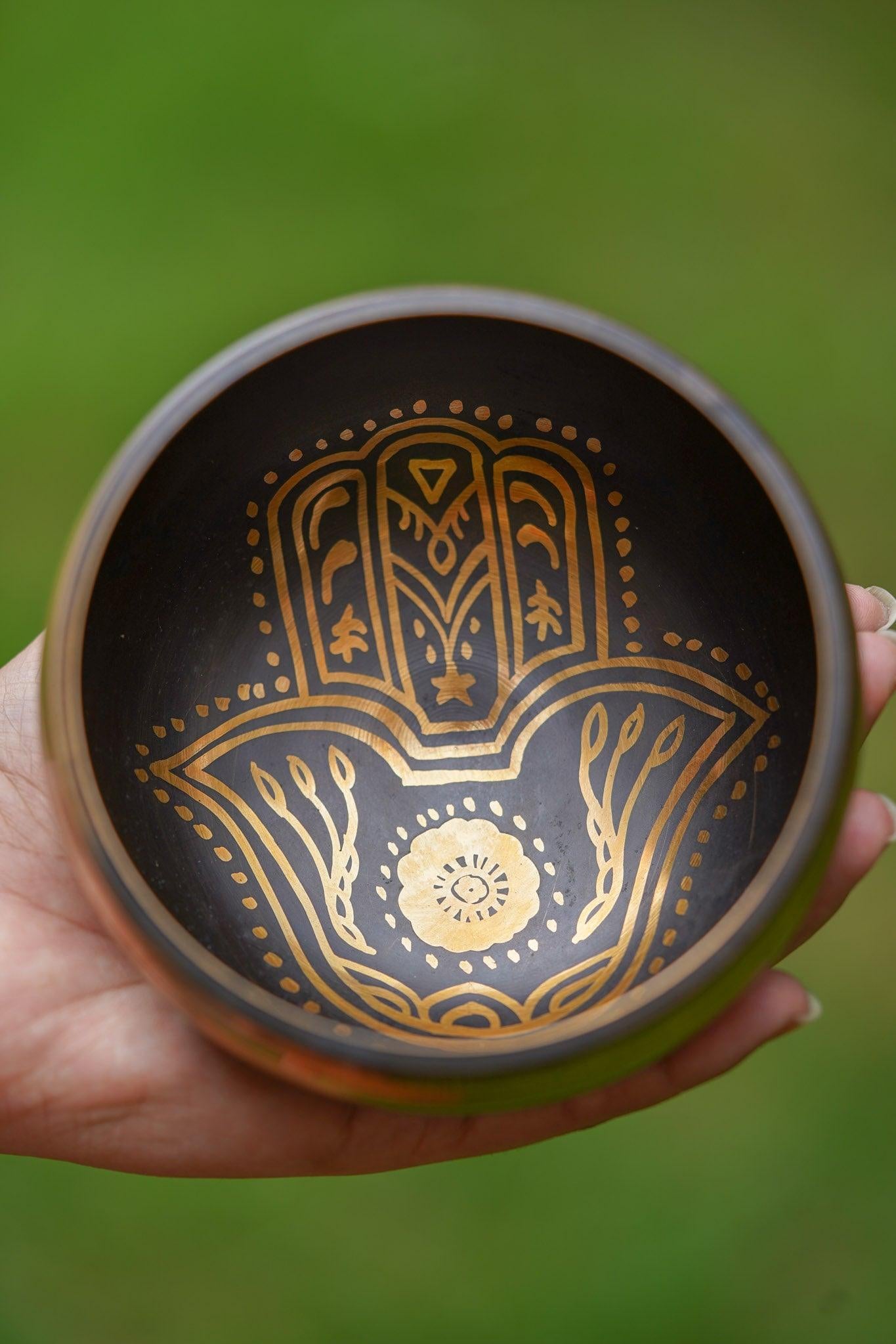 4-inch Hamsa Singing Bowl 