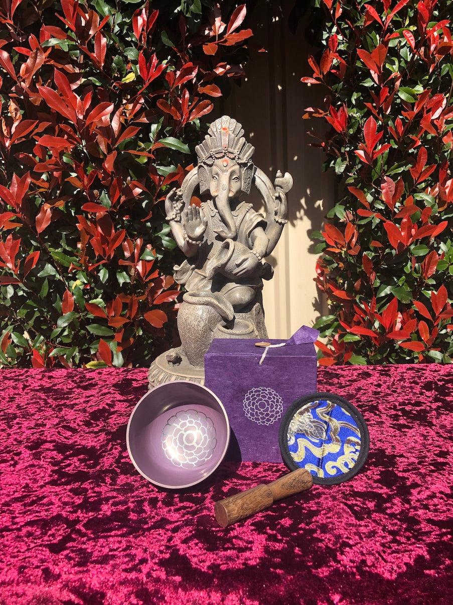 Crown singing bowl chakra set for healing and meditation