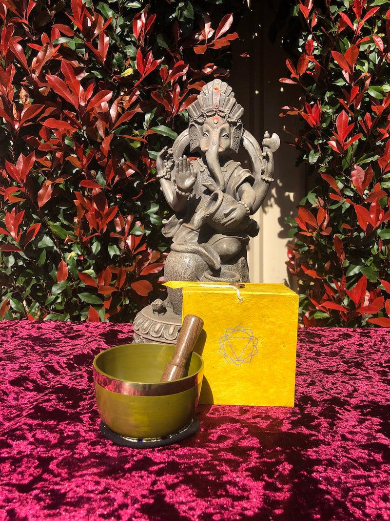 7 chakra singing bowl set for Solar Plexus chakra healing