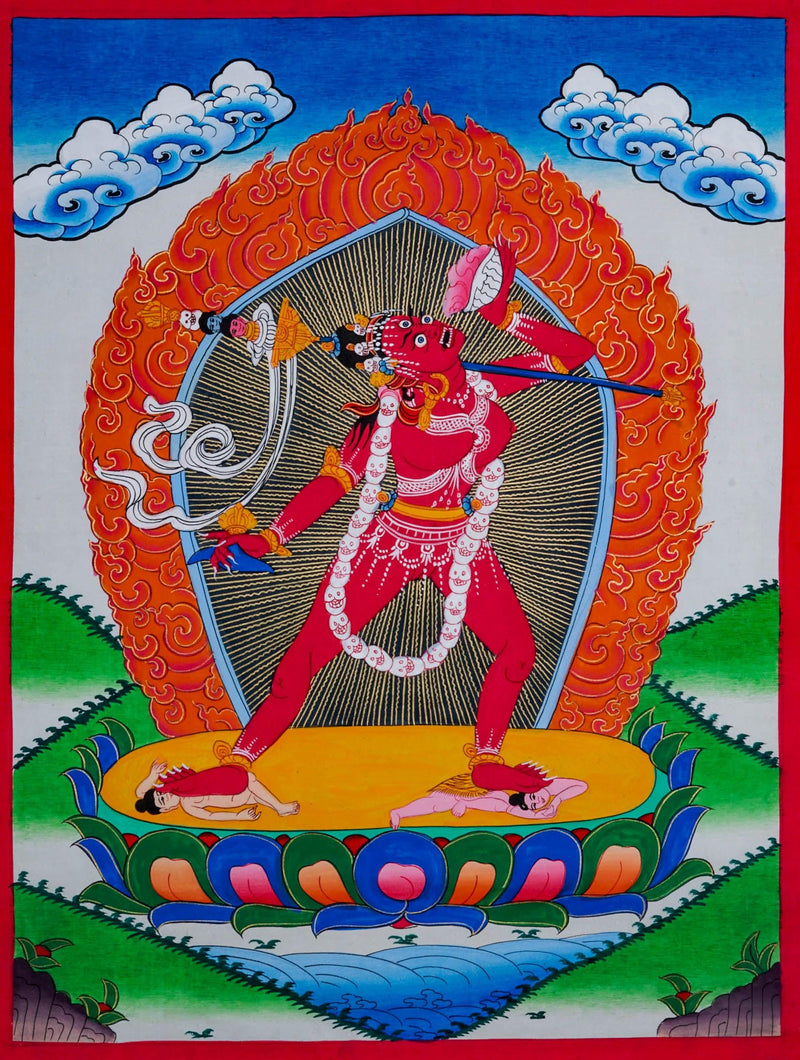Yogini Thangka Painting - Handmade thangka painting - HimalayasSHOP