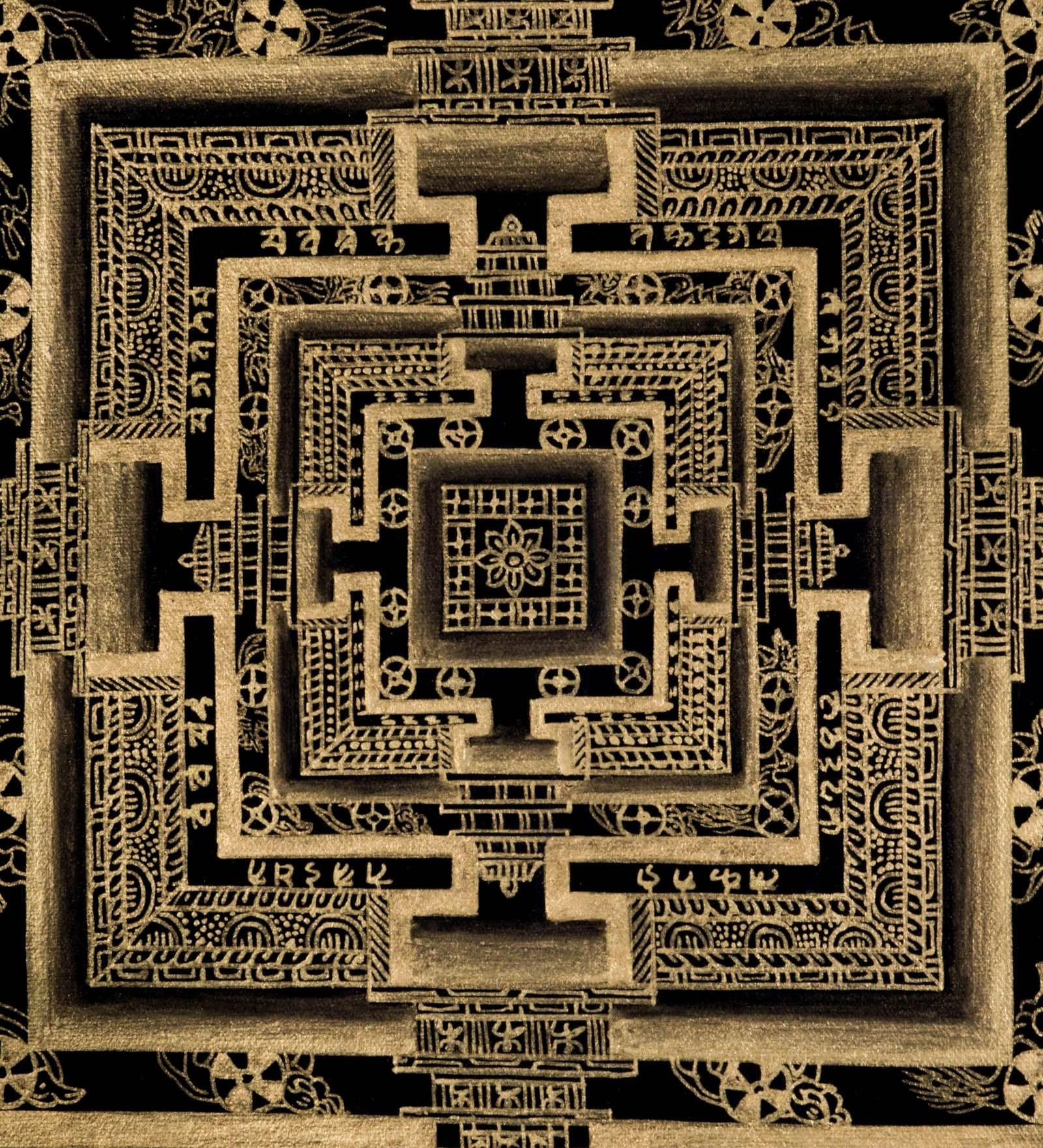 Kalachakra thangka painting - Himalayas Shop