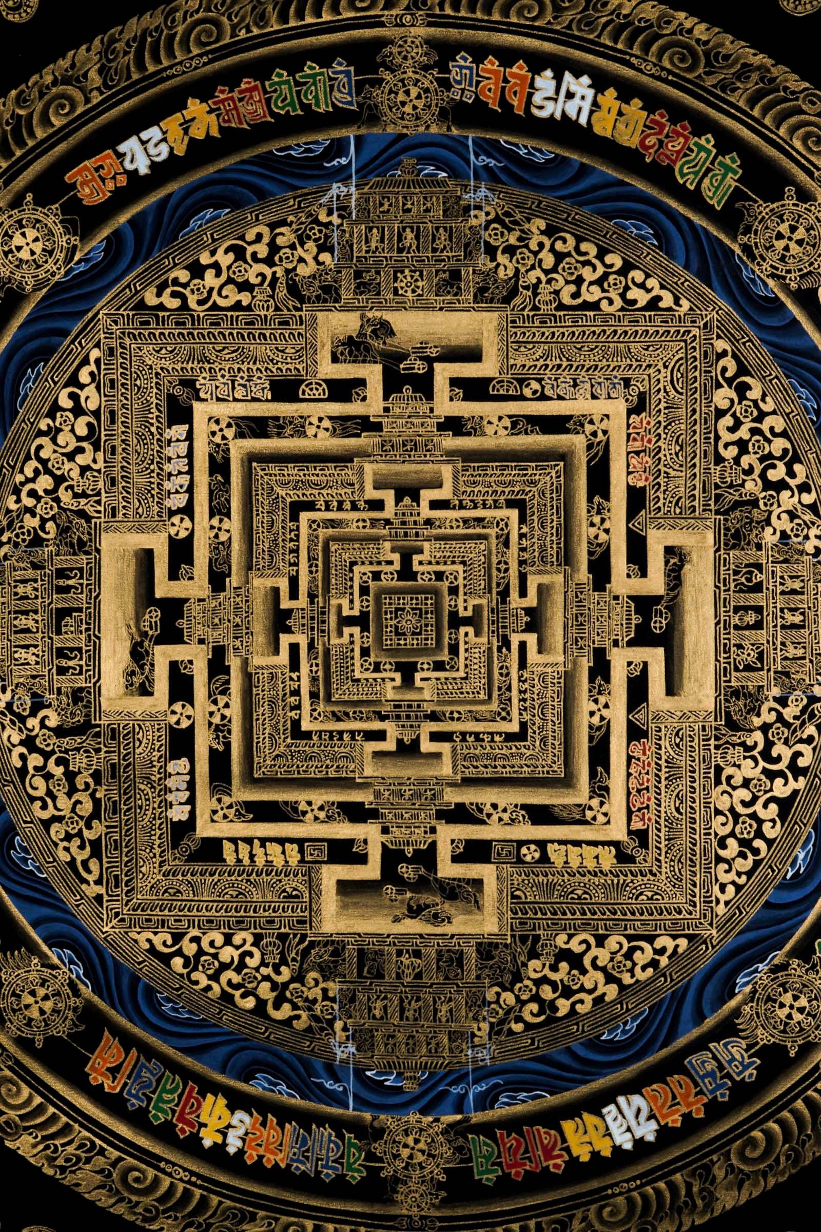 Kalachakra thangka painting - Himalayas Shop