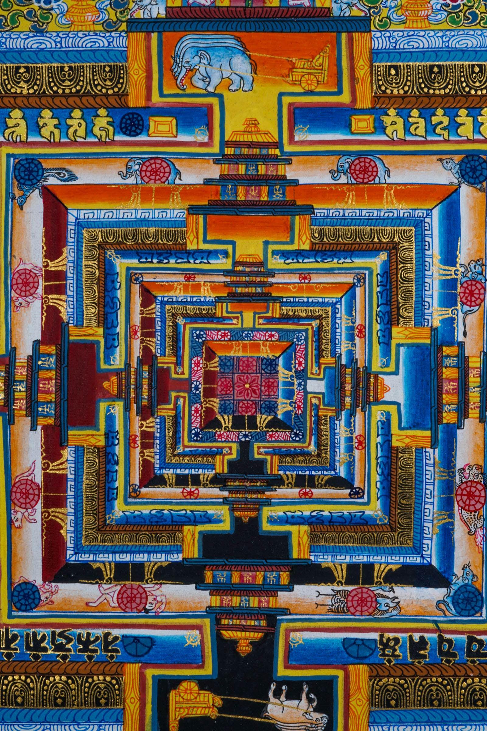 Kalachakra Mandala Thangka - Himalayas Shop