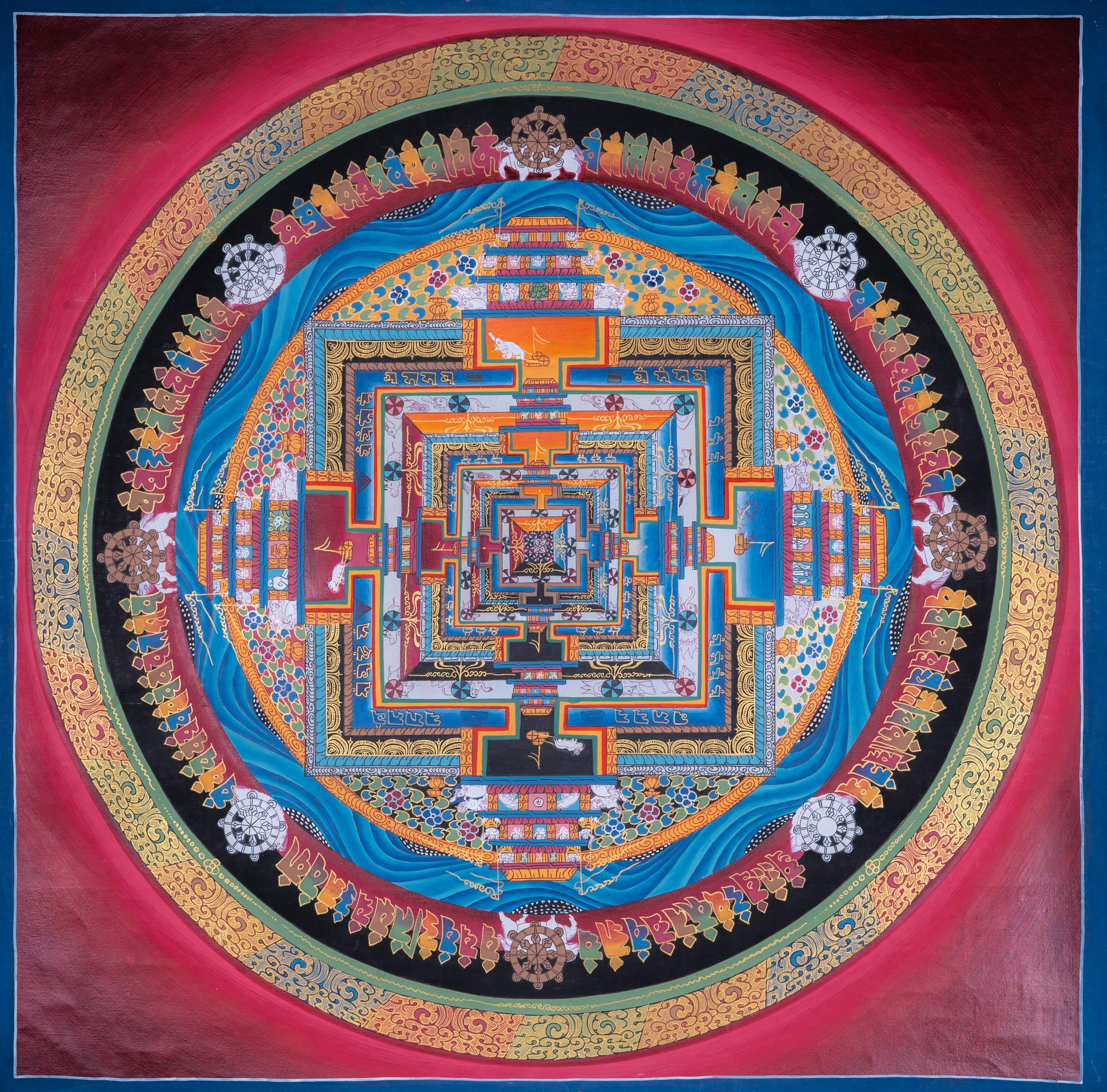 Kalachakra Mandala Thangka Painting - Himalayas Shop