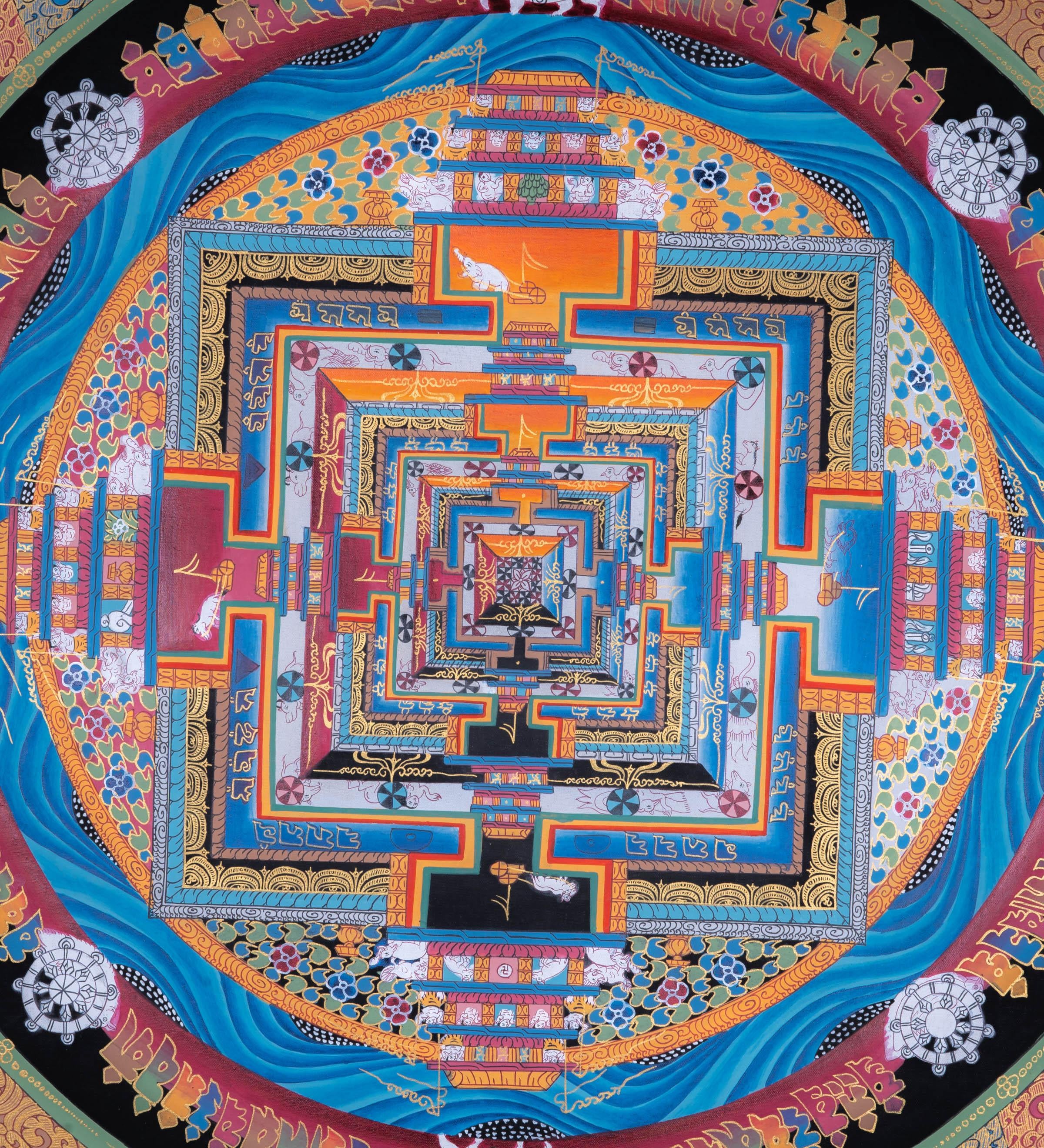 Kalachakra Mandala Thangka Painting - Himalayas Shop